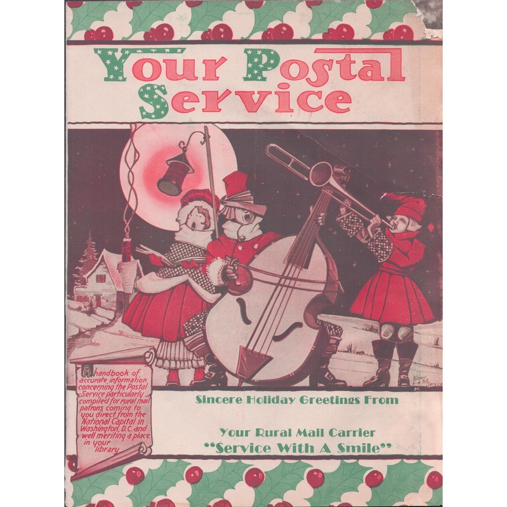 Vintage Your Postal Service Rural Mail Carrier Handbook Washington DC 1930s